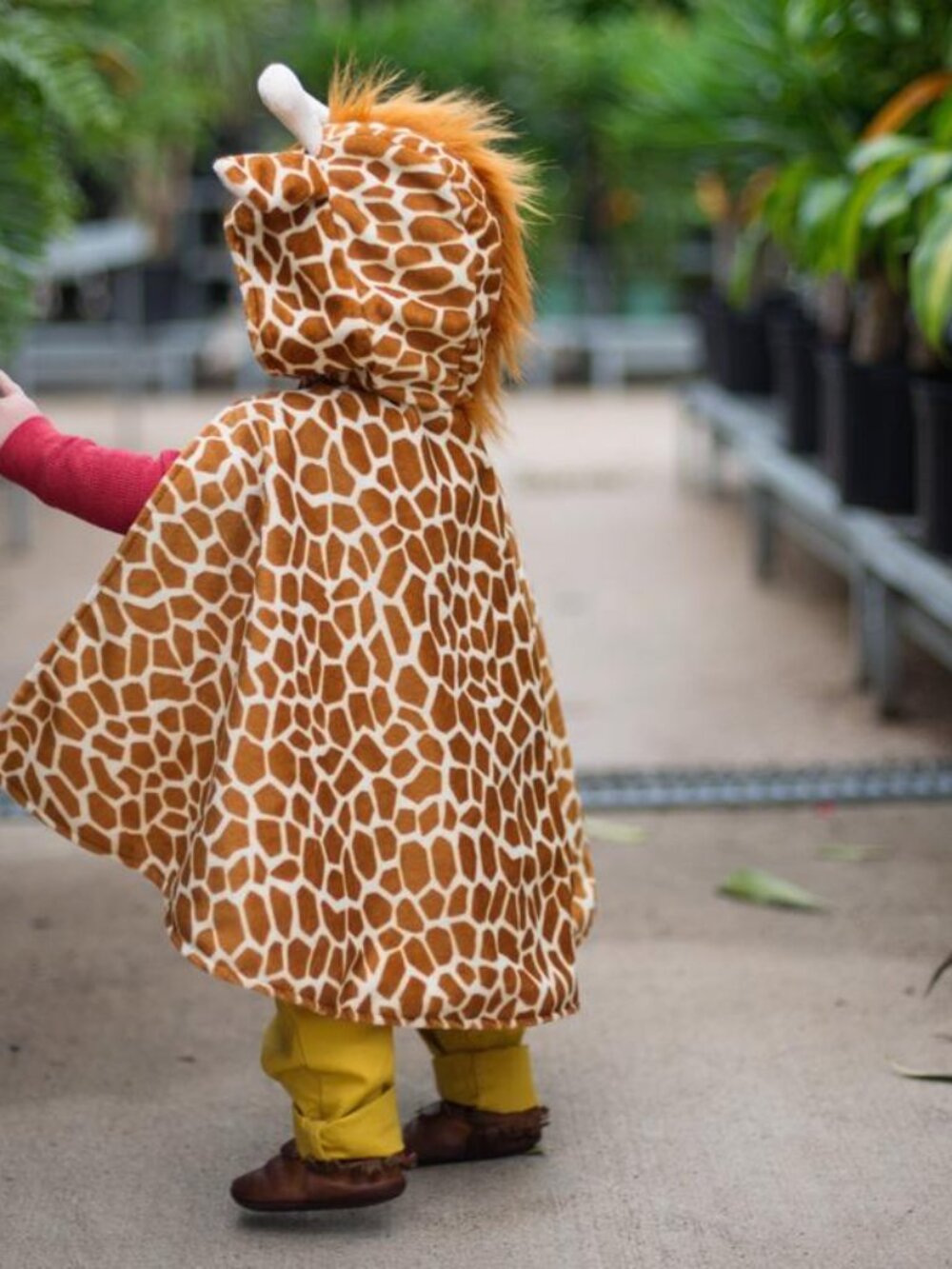Great Pretenders Giraffe Toddler Cape Hooded Costume Halloween Pretend Play 2-3